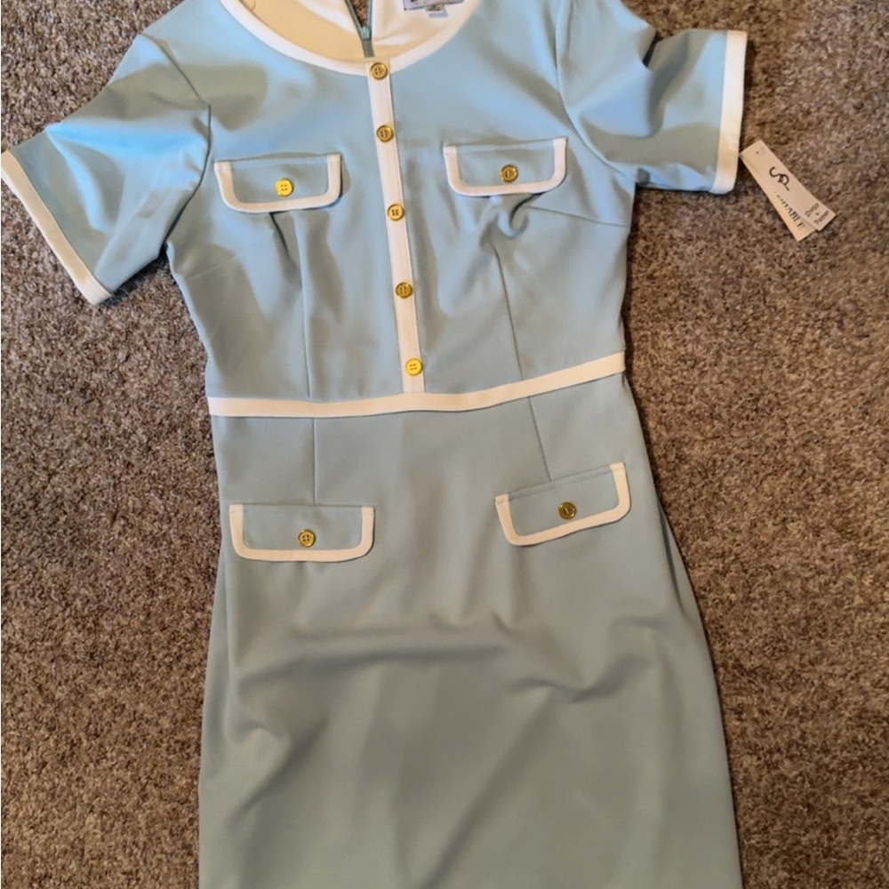 Shelby & Palmer Light Blue Midi Dress